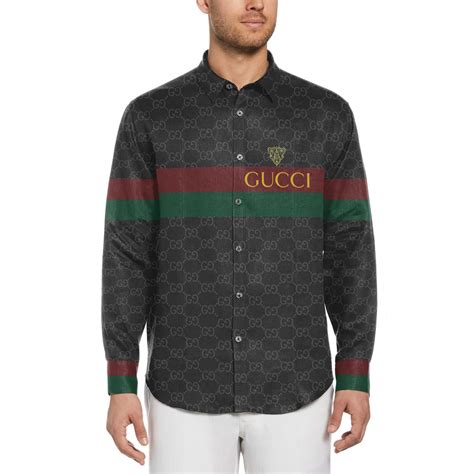 gucci guccy button shirt|gucci long sleeve button up.